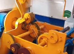 安裝在山西弘大特種電纜有限公司 束絲機(jī)CS500BE型試機(jī)現(xiàn)場(chǎng)（反向）