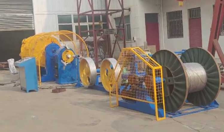 籠絞機(jī)LJ500-7+12RB型試機(jī)現(xiàn)場