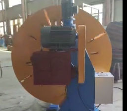 電纜活盤收卷機(jī)HP1600型試機(jī)現(xiàn)場