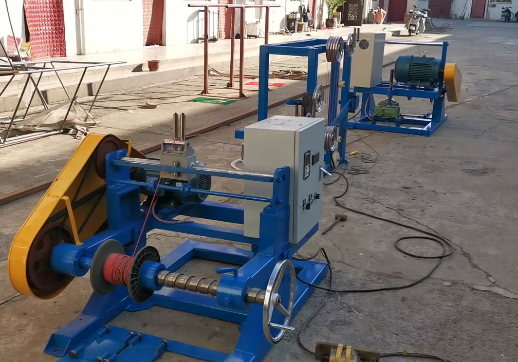 主動放線復繞機組ZFR630/300型試機現(xiàn)場