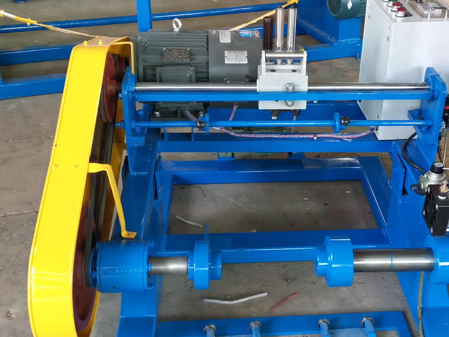 電動升降氣動頂錐復繞機