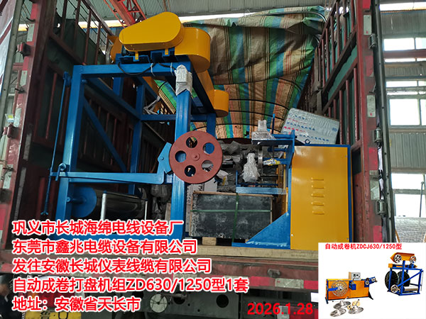 自動成卷打盤機(jī)組(繞線機(jī))ZD630/1250型